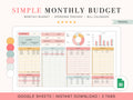 Smart Monthly Budget Tracker Google Sheets Preview